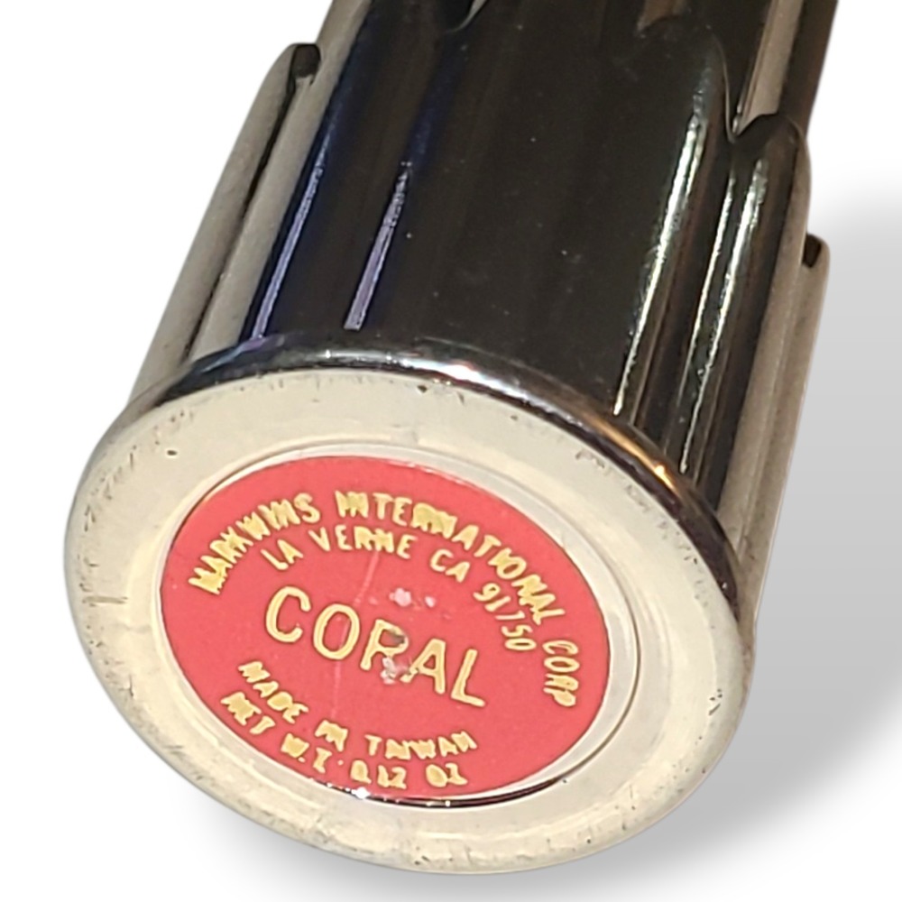 Vintage Markwins Lipstick Coral NOS Retired Discontinued Gold Tube - Picture 2 of 2
